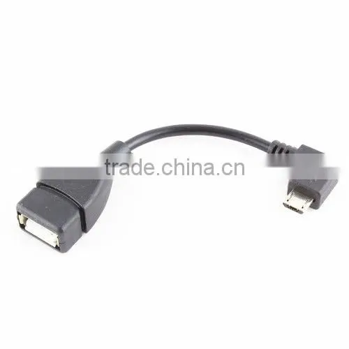 Right Angle Micro USB Host OTG Cable