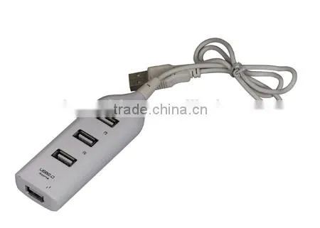 True High-Speed USB 2.0 4-Port Hub Splitter Cable Adapter for Laptop PC(A-225)
