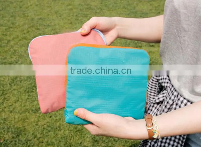 Custom Fashionable Nylon Folding Sling Shoulder Shopping Storage Bag