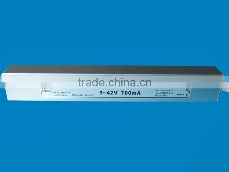 30W Output Power 170-250VAC Input Voltage Constant Current 700mA LED Driver