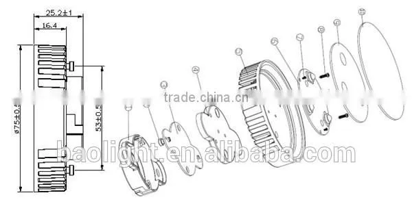 Factory directly 6w 110V / 240V aluminum warm white GX53 led under counter light