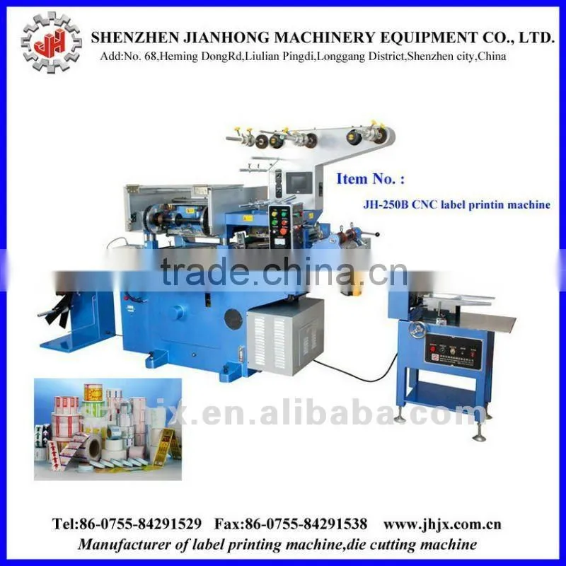 china JH-320 Label Screen Printing Machinery With two colours