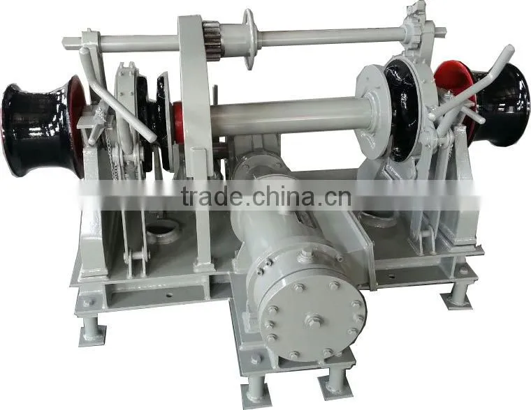 Single or Double Gypsy hydraulic anchor winch for ship