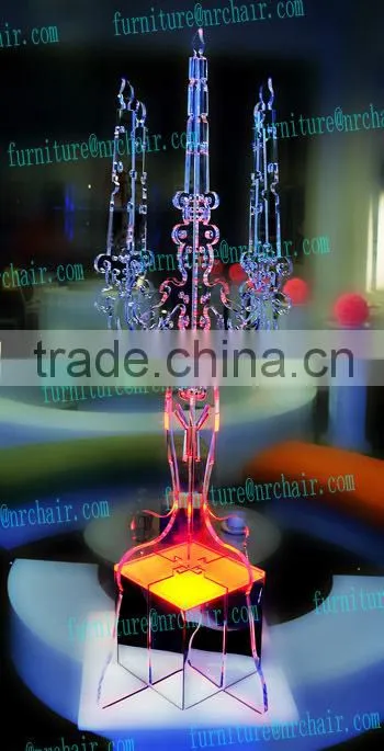 made in china wedding acrylic LED lighted candelabra centerpiece table decoration