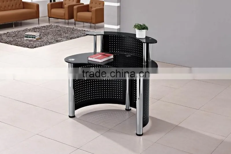 XPT-P0406 Office small curved reception counter desks design