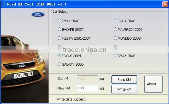 Hot Auto Diagnostic OBD2 Scanner Tool for Ford KM Tool CAN BUS With Outcode/ Incode Calculator