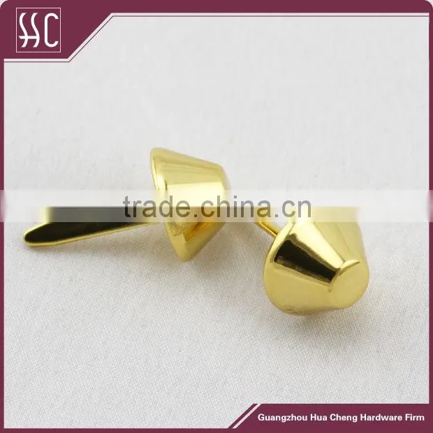 3cm diameter shiny gold decorative round feet, round grommets,handbag metal feet