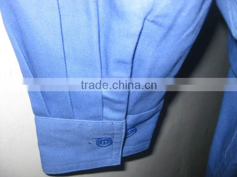 men blue reflective waterproof bolier suit