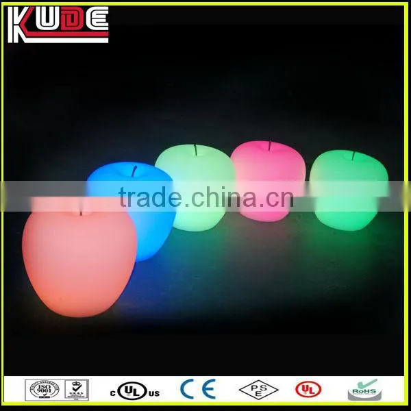 led apple light/led portable color changing table lamps