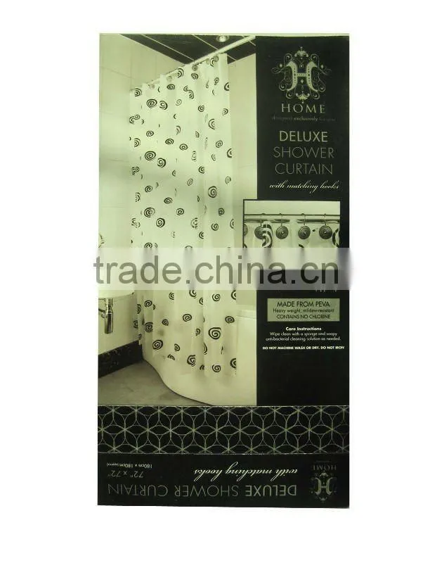 1pcs duck pattern design peva shower curtain