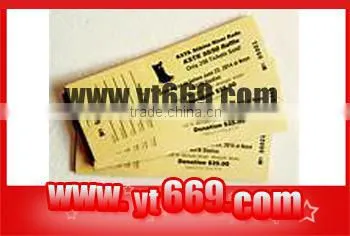 tear off paper ticket China supplier