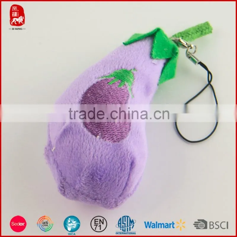 Factory Wholesale Stuffed vegetables Cute Plush Keychain