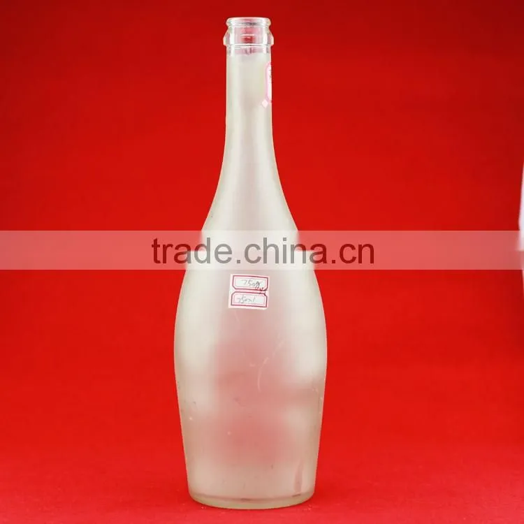 Nice printing froster bottle 600ml juice glass bottle juice glass bottle