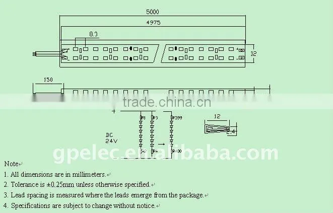 Silicone tube smd 3528 led strip light!!!