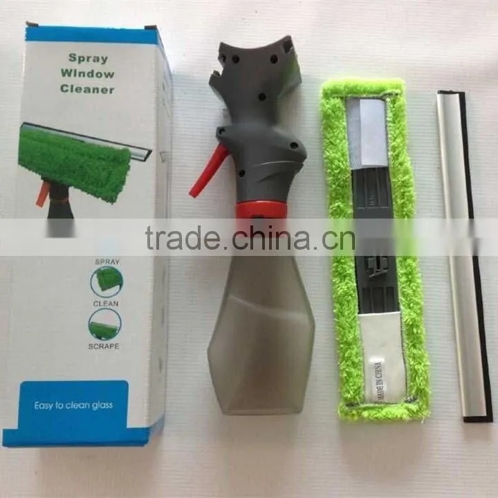As Seen TV Silicon Wiper Blade Glass Cleaner Window Spray Squeegee 2 in 1 Water Brush