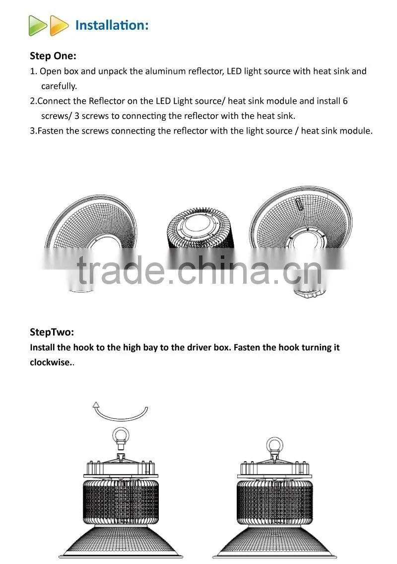 2016 New design factory directly sale scales reflector silver 120W LED High Bay Ligh
