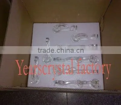 crystal votive holder with custom pattern
