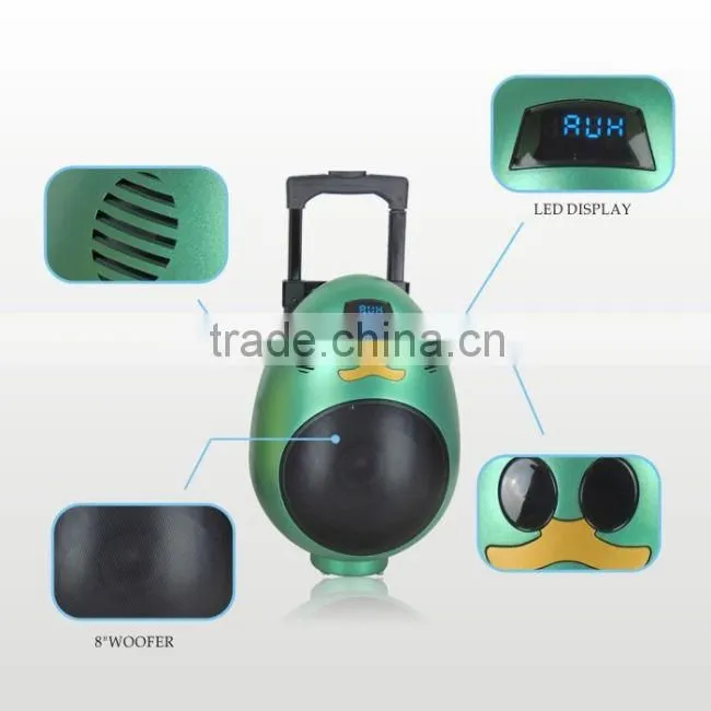 portable speaker with FM radio , Bluetooth, wireless MIC, solar energy portable speaker L-72