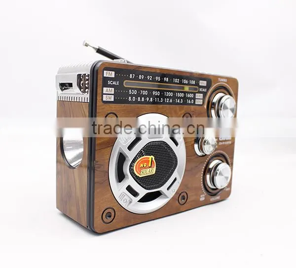 2016 HOT SALE solar panel battery powered AM/FM Radio