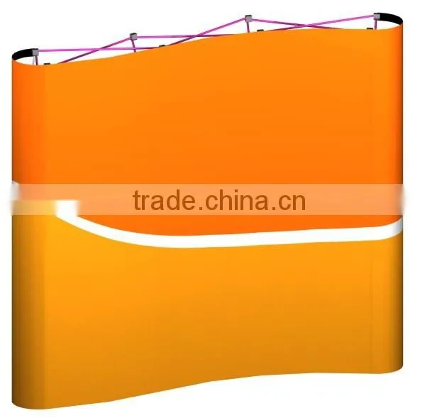 3*3 3*4 curved or straight display rack metal pop up stand