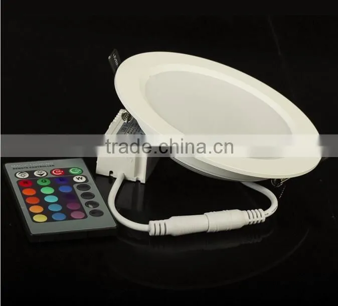 AC85-265V 24Color Downlight Bulb Lamp 5W/10W RGB LED Panel Light