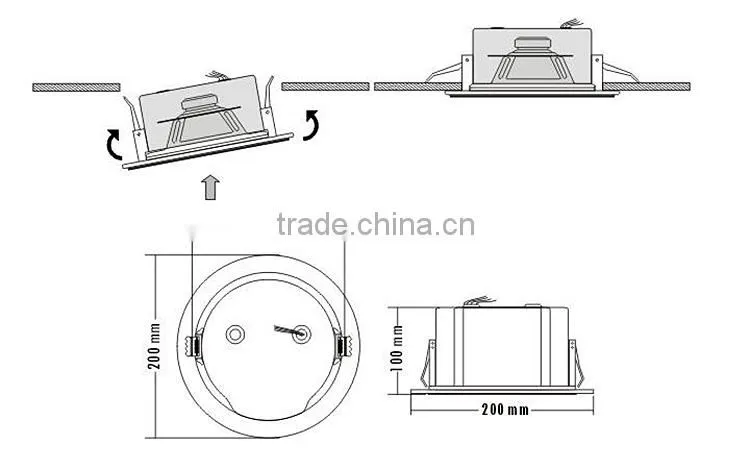 Fire Retardant lron cover smallpax PA ceiling speaker