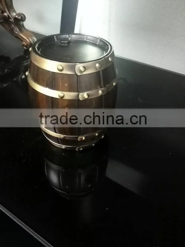 portable new style wooden barrel drinks dispenser