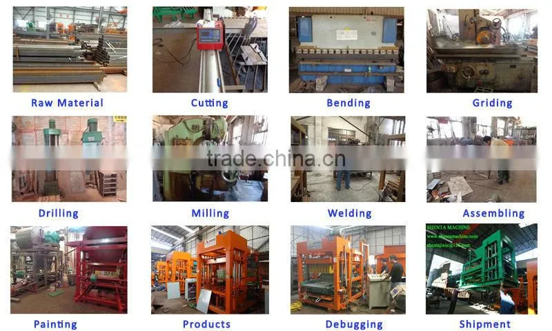QTJ4-18 hot products automatic concrete brick block making machine in kenya