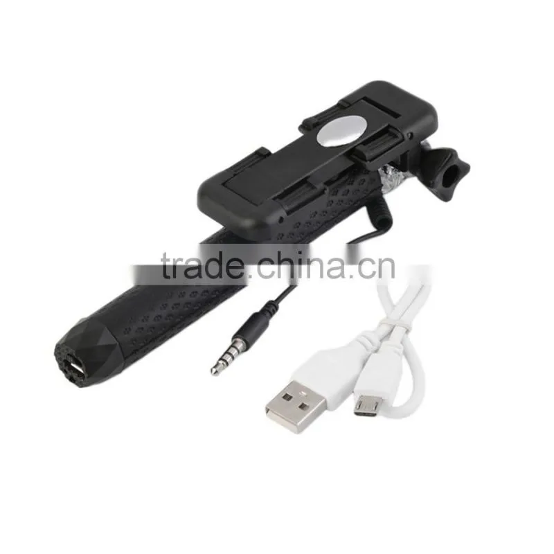Wired Mini LED Selfie Stick with Flash Light Monopod Handheld Mini Flash Selfie Stick for iPhone Samsung HTC Camera Smart Phone