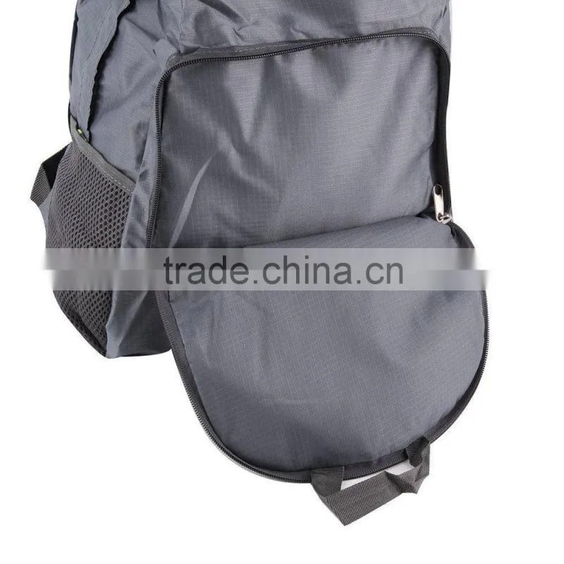 Nylon Foldable Portable Zipper Travel Hiking Backpack Outdoor Shoulder Bags