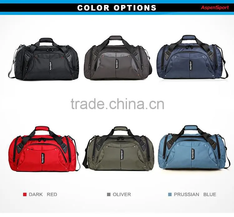 2016 new arrival fashion travel duffle bag GYM bag with water resistant