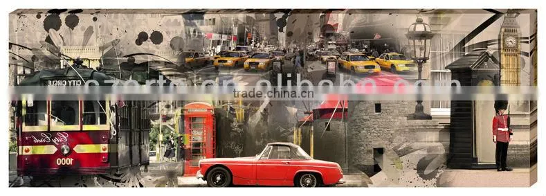 Famous London Bus canvas paintings