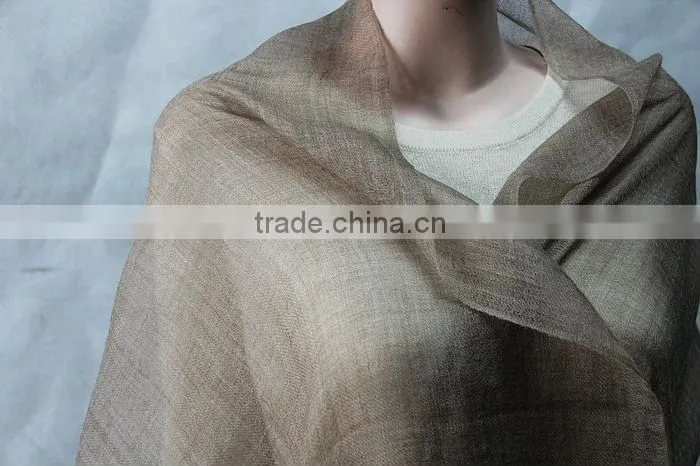 200s ring cashmere nature color scarf