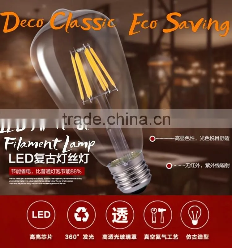 patent product!!HOT!4000K natural white color led filament 130-150lm/w high efficacy 360 degree beam angle led cob filament