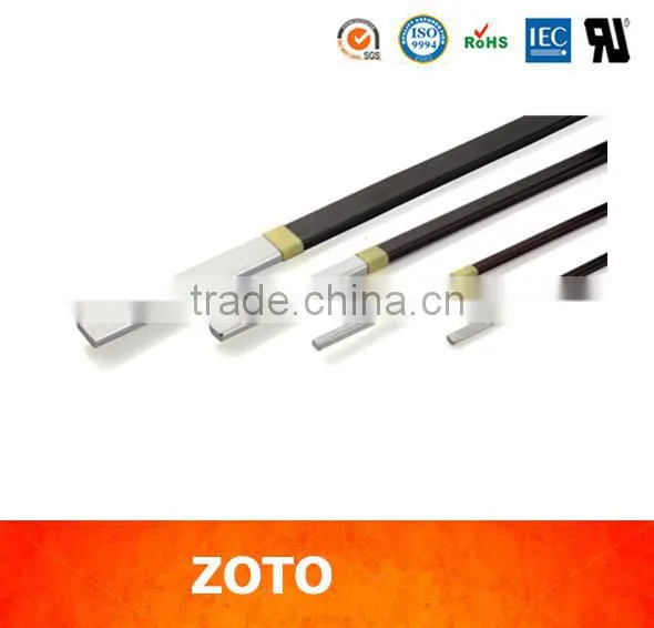 Glass-Fiber Covered conductor flat aluminium wire