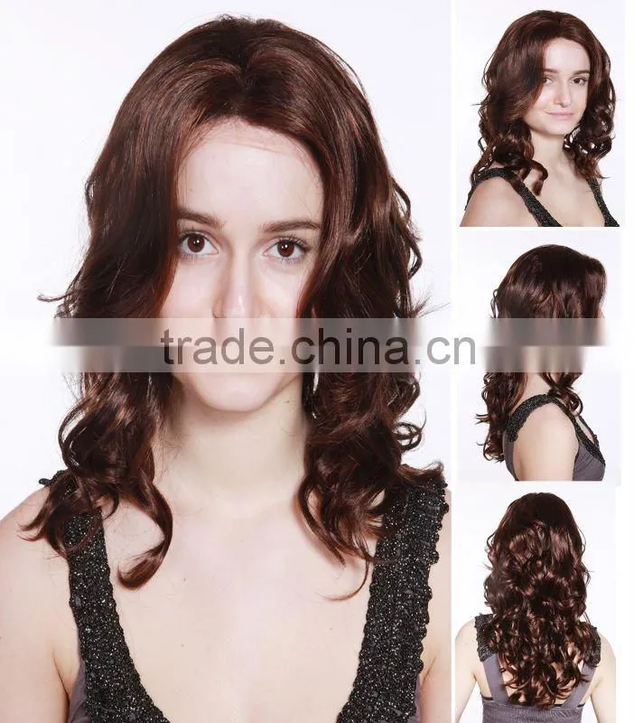 Hand tied Curly lace front wig, high quality hair integration wigs ,front lace wigs synthetic