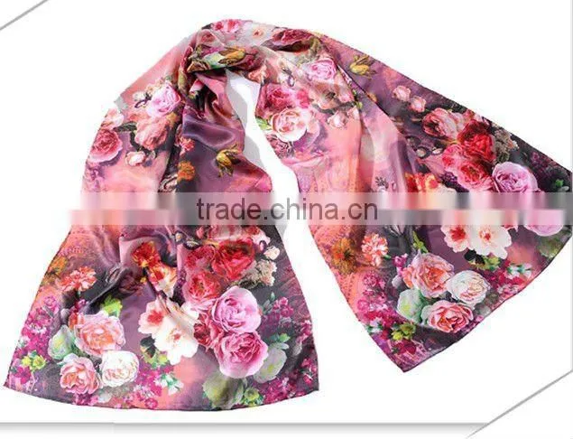 digital print silk scarf