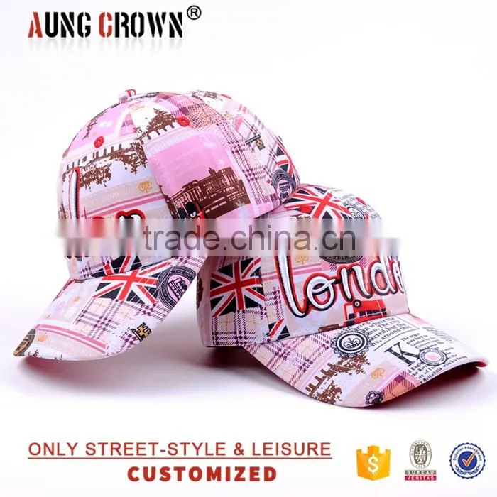 Promotion Custom Printed 100% Cotton Baseball Cap