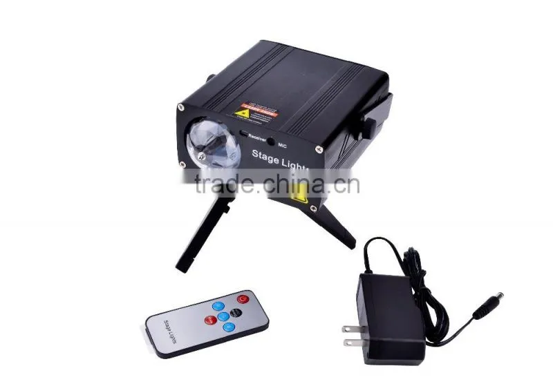 DL018 Latest design multi pattern mini laser stage lighting Projector with music controller