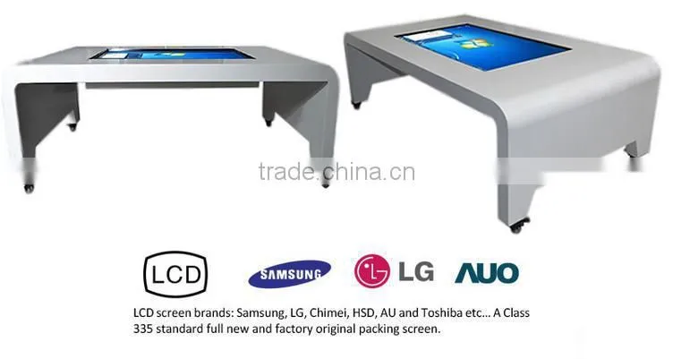 42''55" fashionable interactive touch table with mini pc for gaming