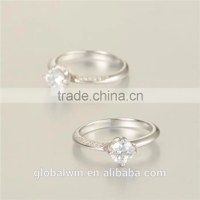 925 Latest Simple Design Ladies Coustume Jewelry Italian Silver Rings