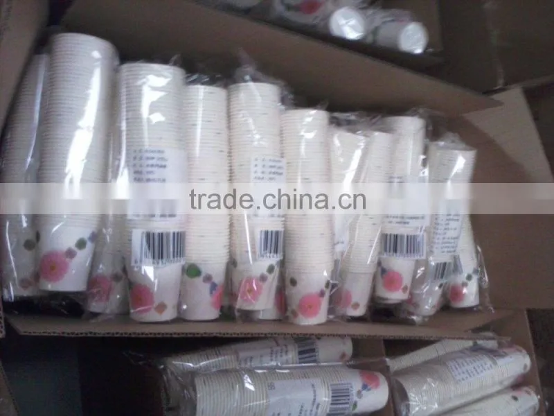 6 oz printed single wall disposable paper cup with logo print