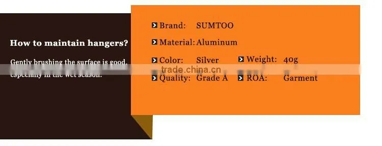 silver wire aluminium hanger