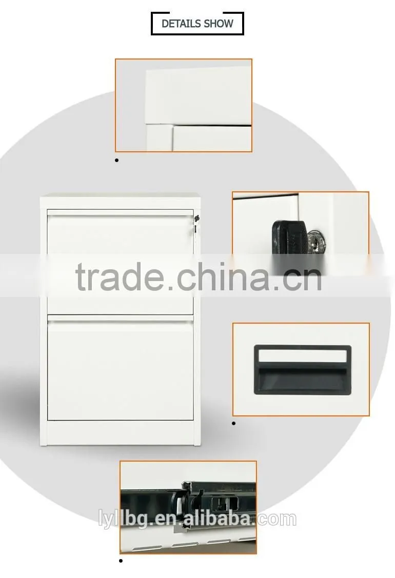Professional supply customized office godrej cupboard 2 drawers metal filing drawe