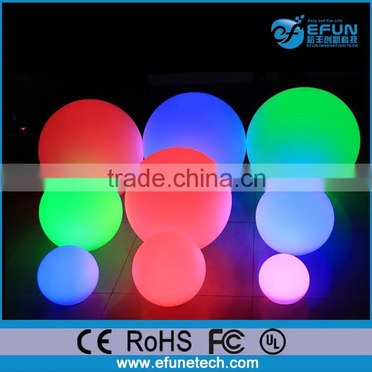 plastic illuminated solar led ball light outdoor,led waterproof lighting