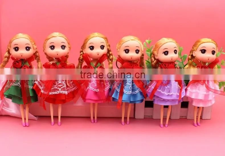 Hot sale amazon 18CM 26CM Mobile phone bag chain wedding derss dolls pendant keychain