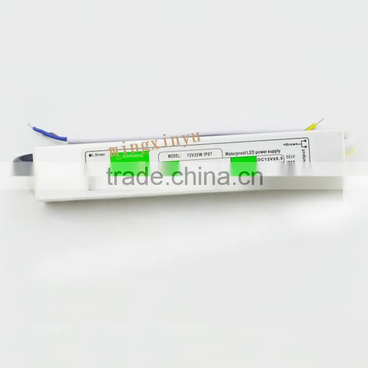 DC 12V 20W single output Led 12V power with 3 years of warranty