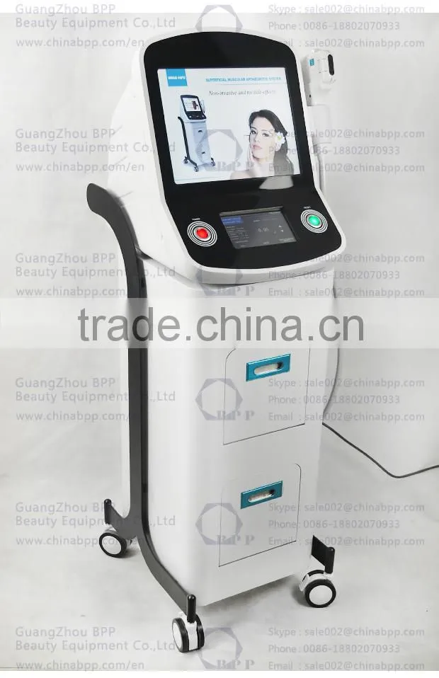 New 2016 hifu laser led light therapy face rejuvenation