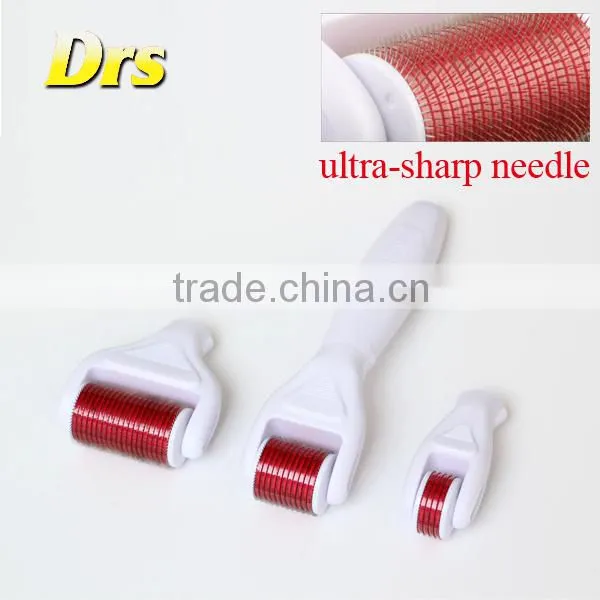 Original 4 in 1 dermaroller with 1.0mm needle for face and body care