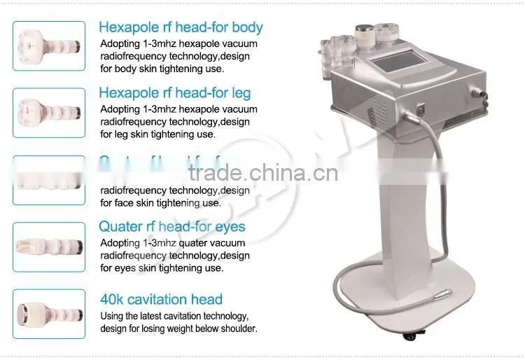 Ultrasonic Slimming Instrument Cavitation 40 khz Multipolar rf